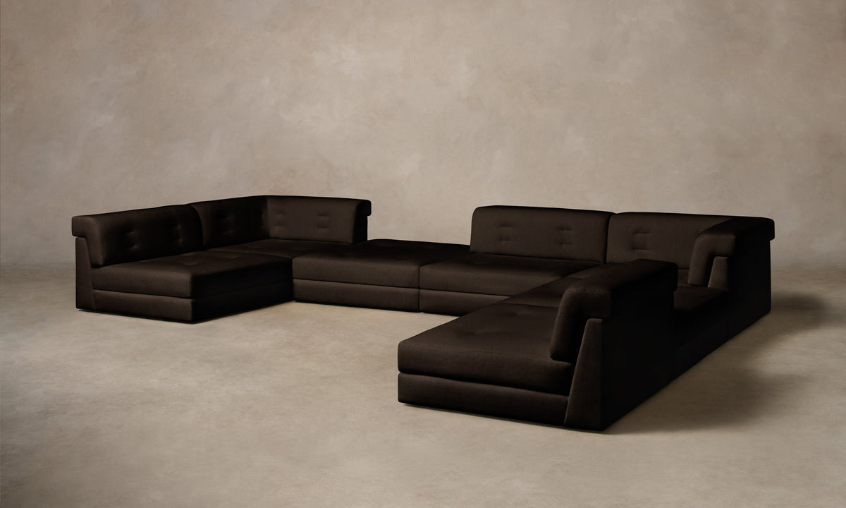 The Forma Modular Sectional - Mohair Chocolate