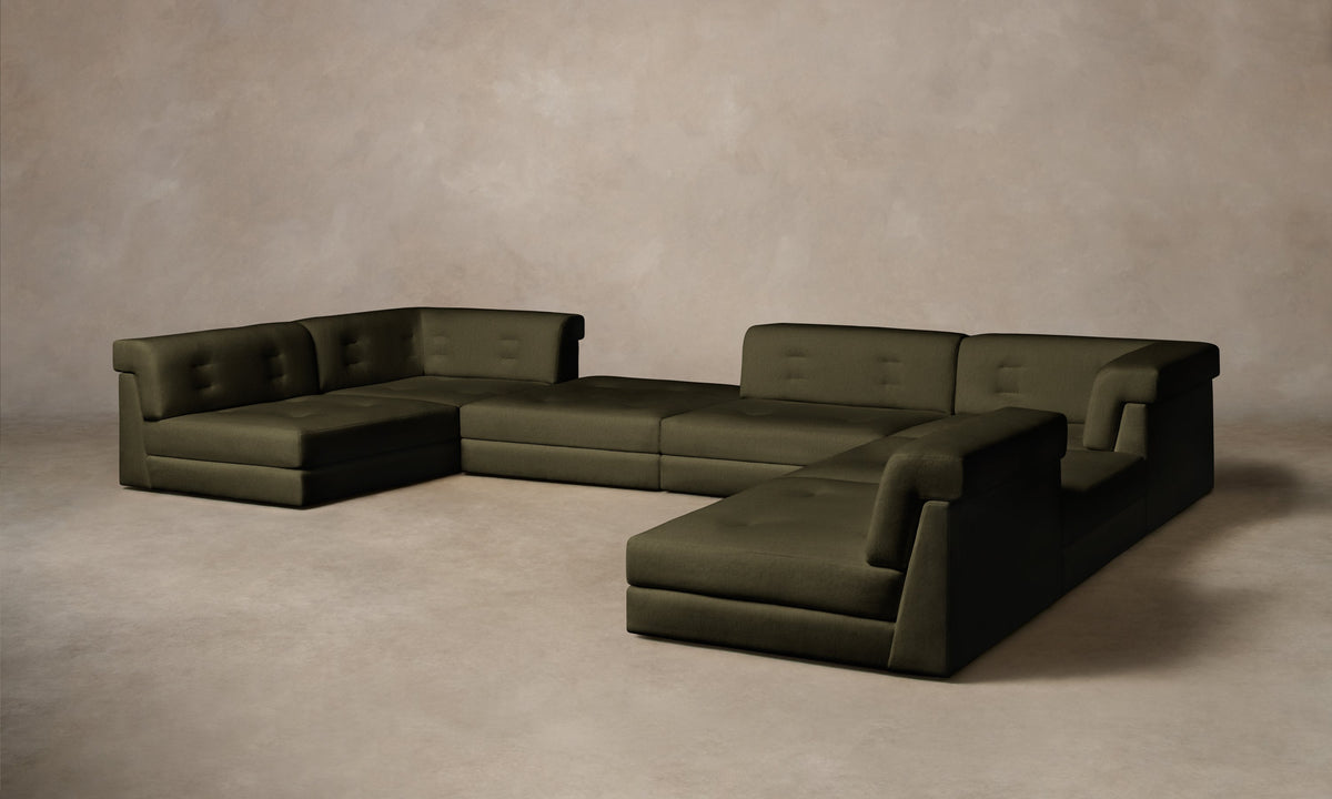 The Forma Modular Sectional - Mohair Moss