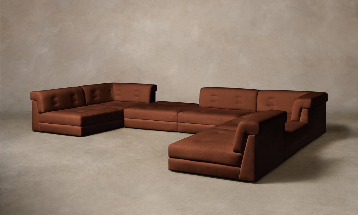 The Forma Modular Sectional - Mohair Spice
