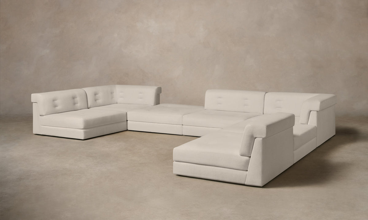 The Forma Modular Sectional - Performance Linen Weave Beige