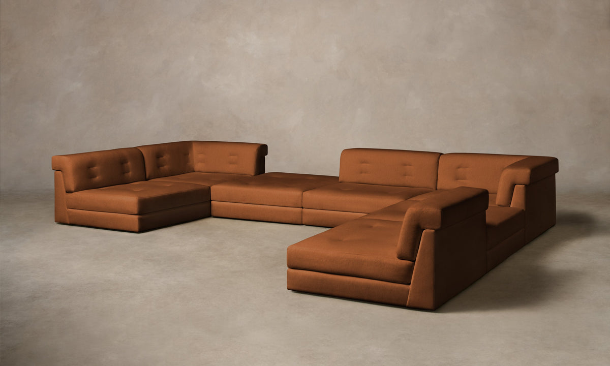 The Forma Modular Sectional - Performance Velvet Cider