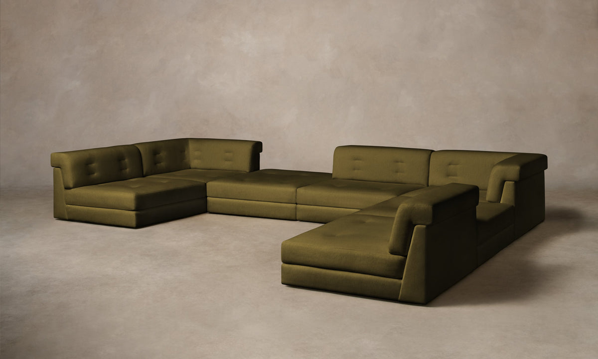 The Forma Modular Sectional - Performance Velvet Olive