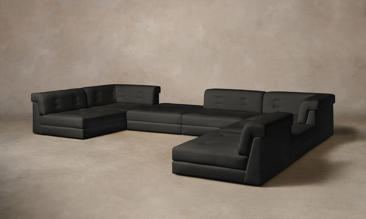 The Forma Modular Sectional - Performance Velvet Slate
