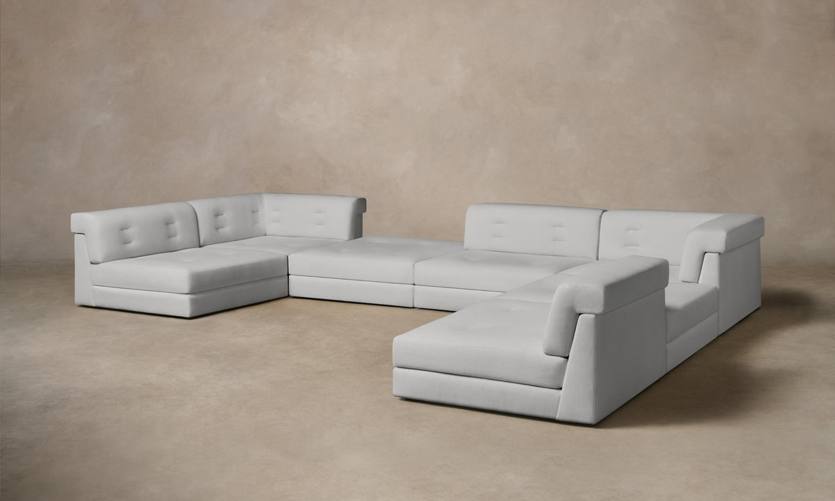 The Forma Modular Sectional - Performance Woven Chenille Rain
