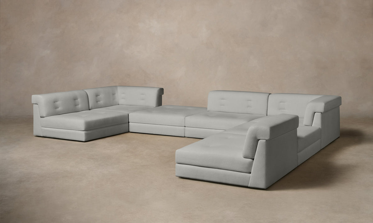The Forma Modular Sectional - Performance Woven Chenille Steel
