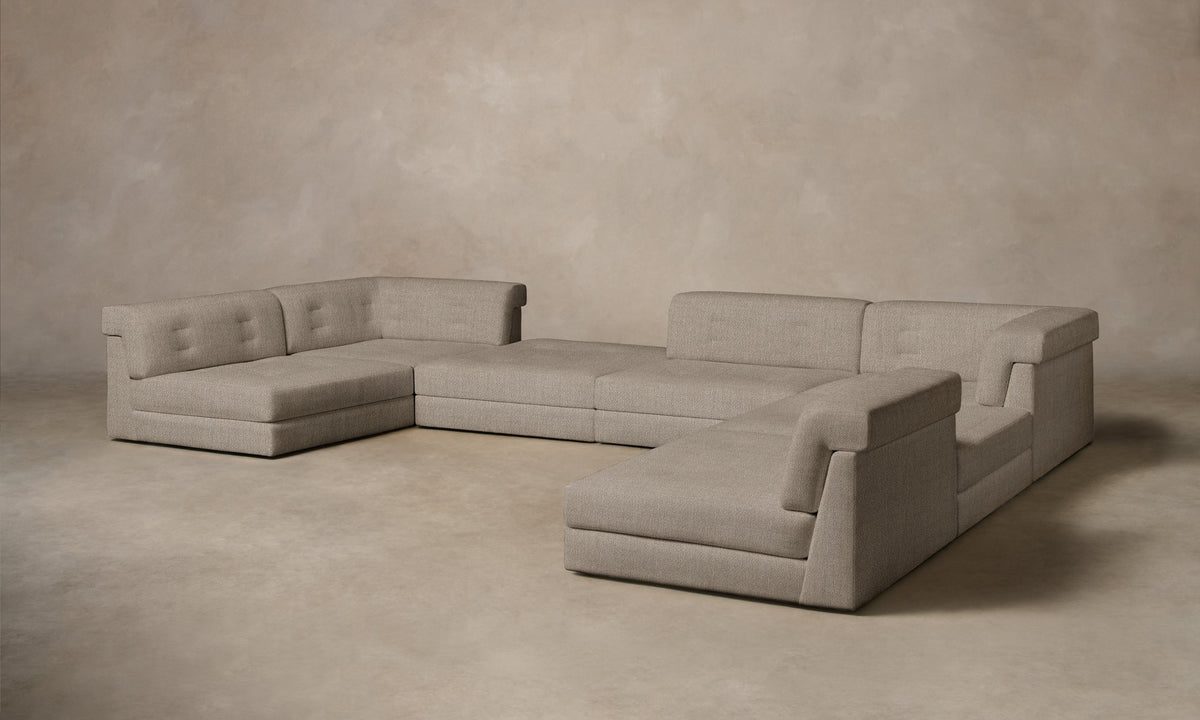 The Forma Modular Sectional - Performance Textural Weave Earthen
