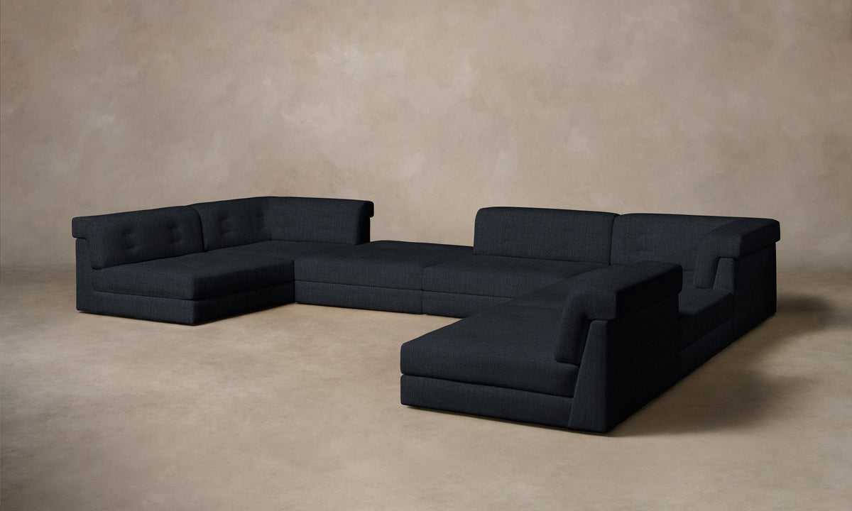 The Forma Modular Sectional - Performance Textural Weave Marina
