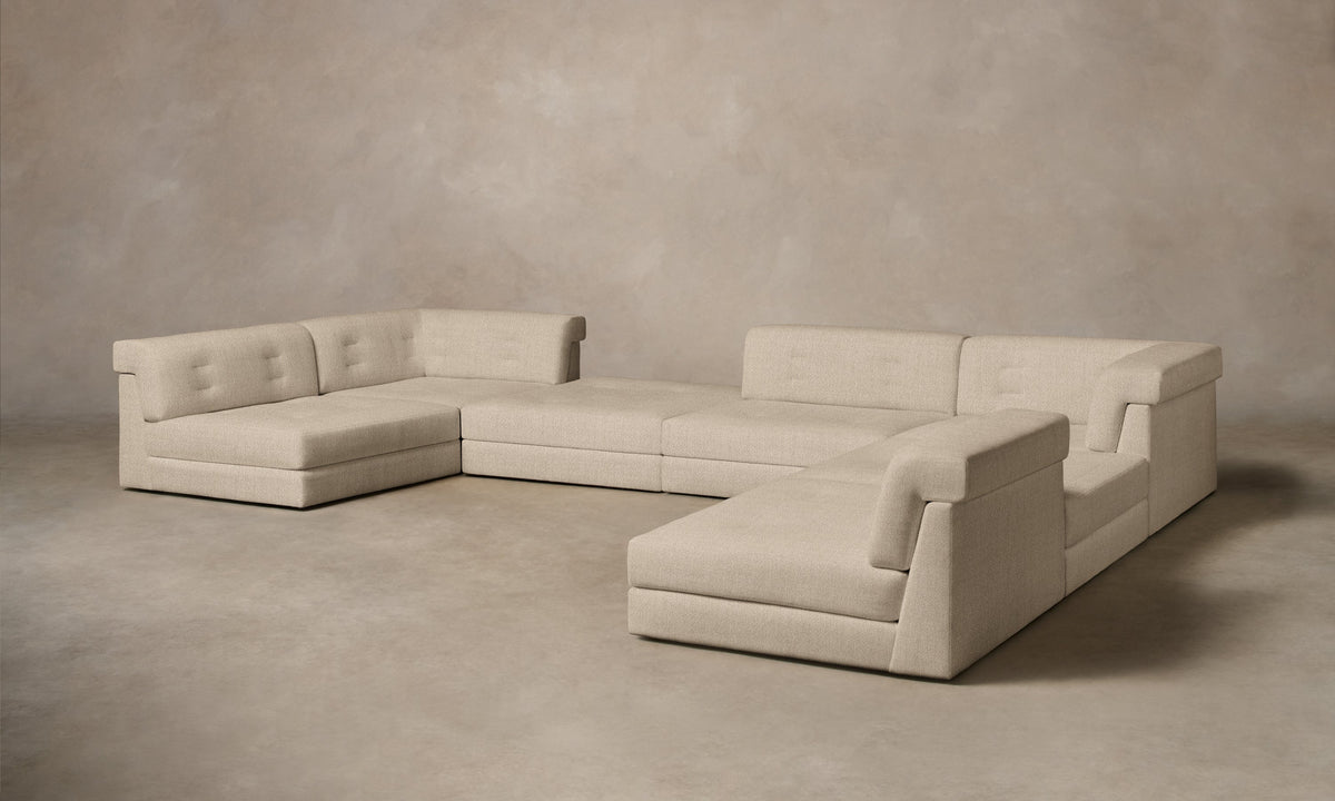 The Forma Modular Sectional - Performance Textural Weave Savanna