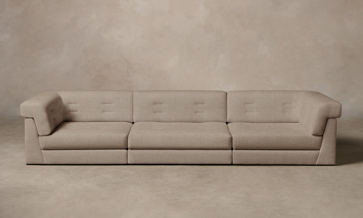 The Forma Modular Sofa - Performance Textural Weave Earthen