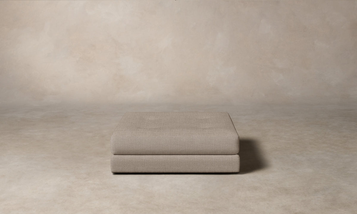 The Forma Ottoman - Performance Textural Weave Earthen