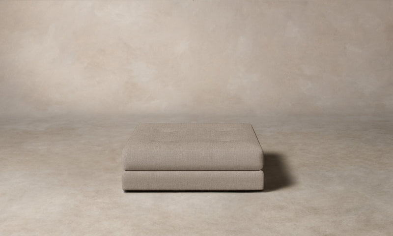 The Forma Ottoman - Performance Textural Weave Earthen