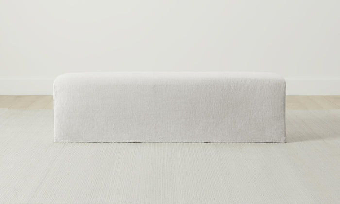 The Franklin Bench - Heritage Belgian Linen Egret