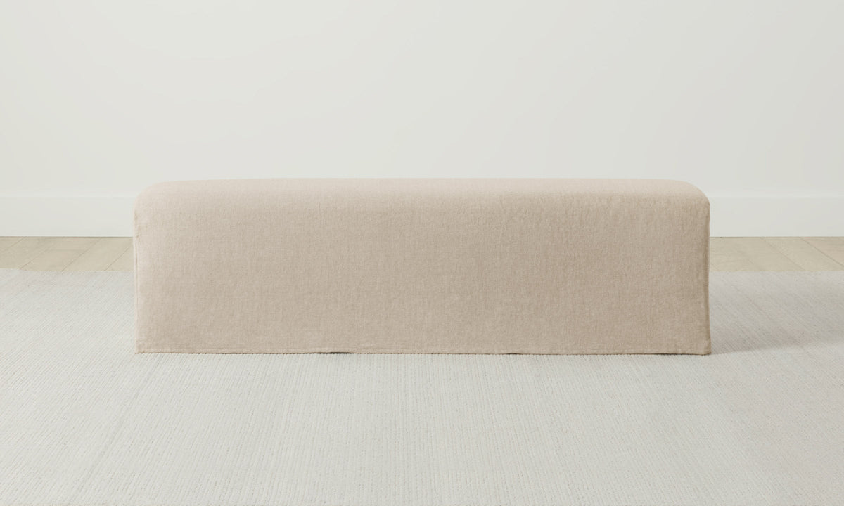 The Franklin Bench - Heritage Belgian Linen Husk