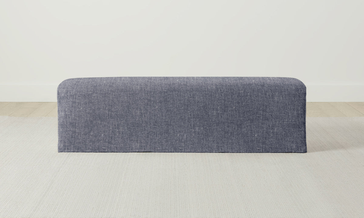 The Franklin Bench - Heritage Belgian Linen Lake