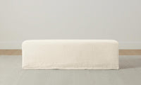 The Franklin Bench - Performance Stonewashed Linen Coconut