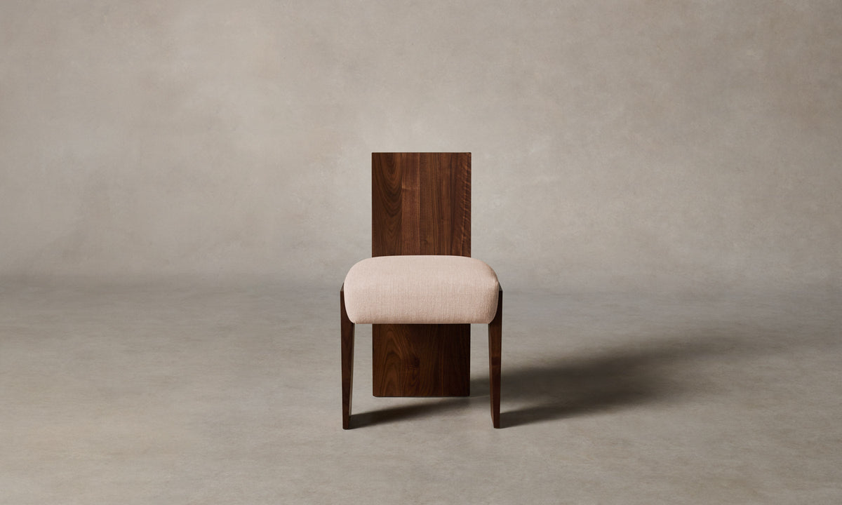 The Garrett Dining Chair - Heritage Belgian Linen Petal