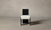 The Garrett Dining Chair - Italian Bouclé White