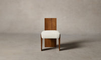 The Garrett Dining Chair - Italian Bouclé White