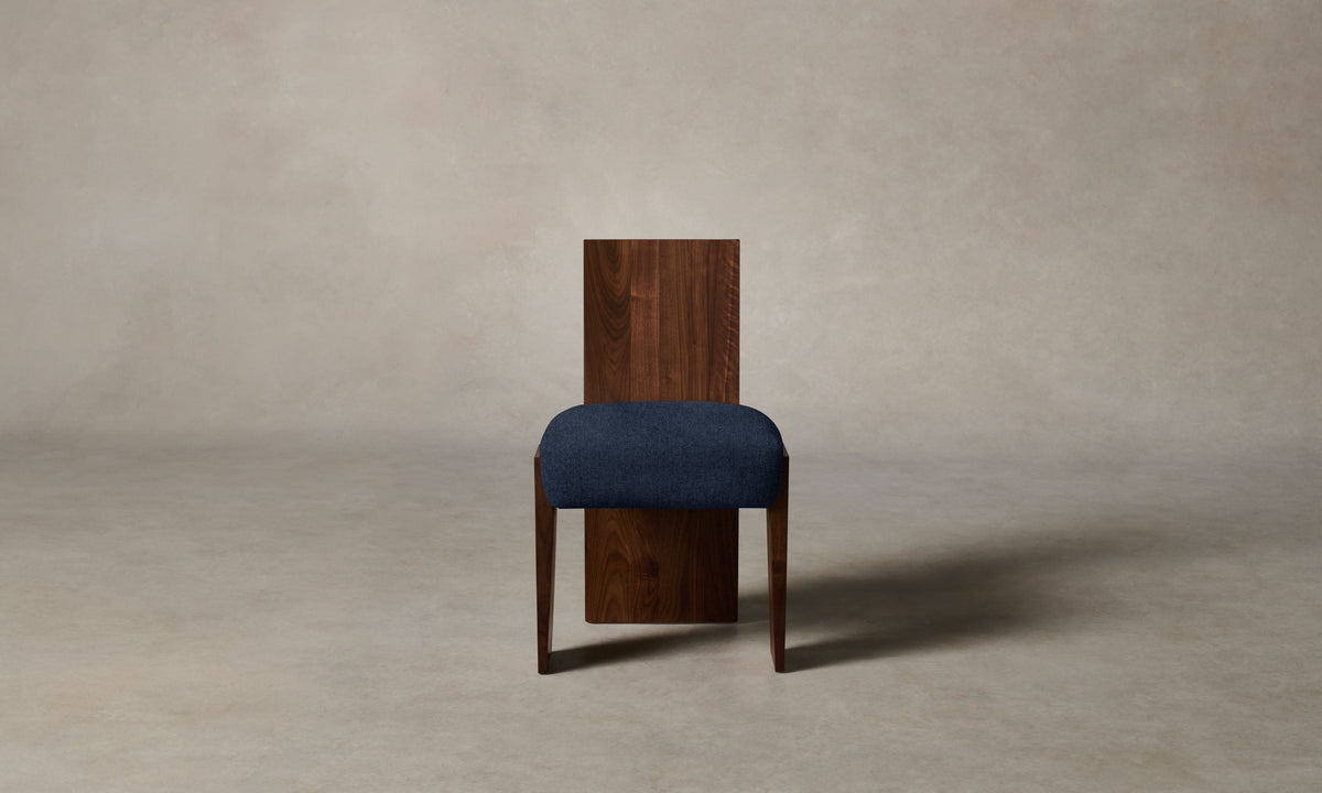 The Garrett Dining Chair - Italian Brushed Wool Harbor