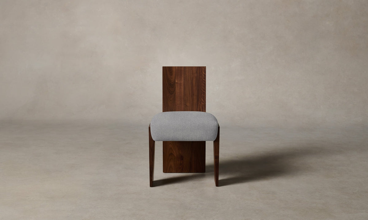 The Garrett Dining Chair - Italian Brushed Wool Moon