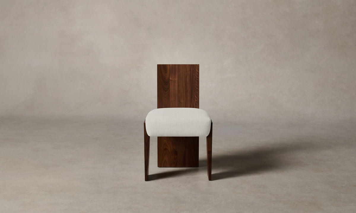 The Garrett Dining Chair - Italian Brushed Wool Vanilla