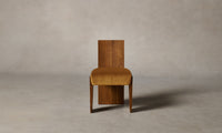 The Garrett Dining Chair - Mohair Amber