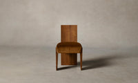 The Garrett Dining Chair - Mohair Brown Sugar