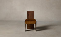 The Garrett Dining Chair - Mohair Brown Sugar