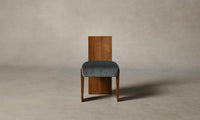 The Garrett Dining Chair - Mohair Fog