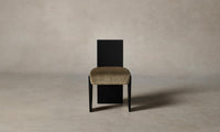 The Garrett Dining Chair - Mohair Mink