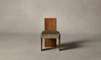 The Garrett Dining Chair - Mohair Mink