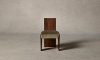 The Garrett Dining Chair - Mohair Mink