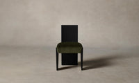 The Garrett Dining Chair - Mohair Moss