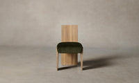 The Garrett Dining Chair - Mohair Moss