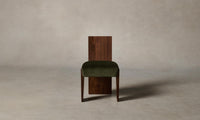 The Garrett Dining Chair - Mohair Moss