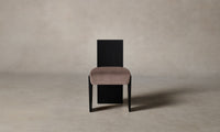 The Garrett Dining Chair - Mohair Peony