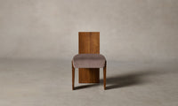 The Garrett Dining Chair - Mohair Peony