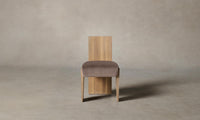 The Garrett Dining Chair - Mohair Peony