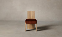 The Garrett Dining Chair - Mohair Spice