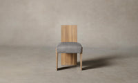 The Garrett Dining Chair - Nubuck Leather Asphalt