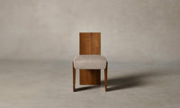 The Garrett Dining Chair - Nubuck Leather Fawn