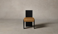 The Garrett Dining Chair - Nubuck Leather Saddle