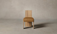 The Garrett Dining Chair - Nubuck Leather Saddle