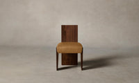 The Garrett Dining Chair - Nubuck Leather Saddle