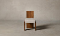 The Garrett Dining Chair - Nubuck Leather Sail