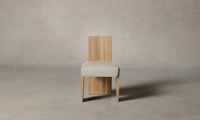 The Garrett Dining Chair - Nubuck Leather Sail