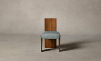 The Garrett Dining Chair - Nubuck Leather Tide