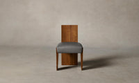 The Garrett Dining Chair - Pebbled Leather Ash