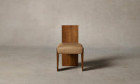 The Garrett Dining Chair - Pebbled Leather Latte