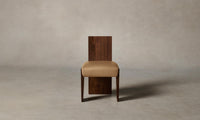 The Garrett Dining Chair - Pebbled Leather Latte